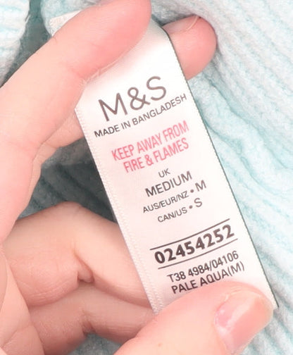 Womens UK Size M Marks and Spencer Blue Pullover Jumper