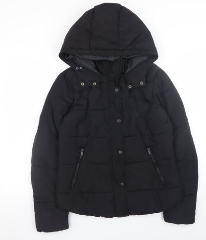 Womens UK Size 10 L.O.G.G. Black Puffer Jacket
