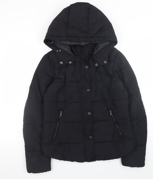 Womens UK Size 10 L.O.G.G. Black Puffer Jacket