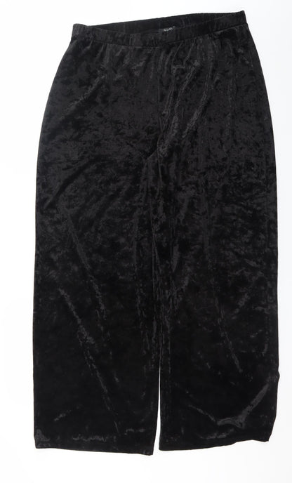 Womens UK Size 18 Spirit Regular Fit Casual Party/Cocktail Black Trousers