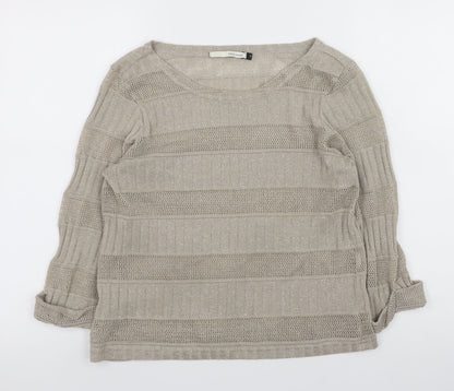 Womens UK Size 10 River Island Beige Pullover Jumper