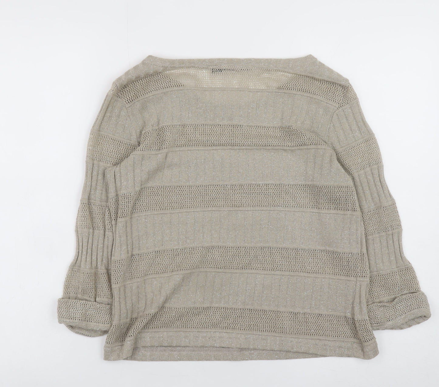 Womens UK Size 10 River Island Beige Pullover Jumper