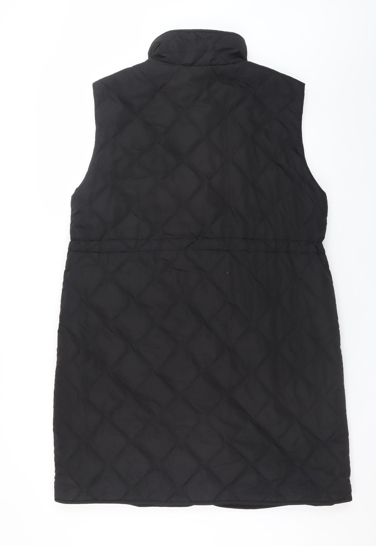 Womens UK Size S Primark Black Quilted Coat
