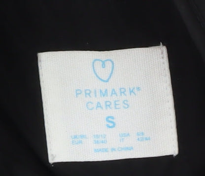 Womens UK Size S Primark Black Quilted Coat