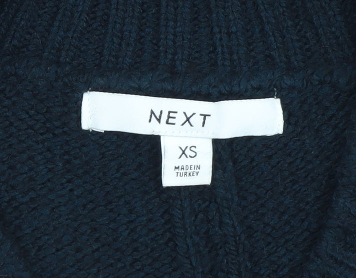 Womens UK Size XS NEXT Black Pullover Jumper