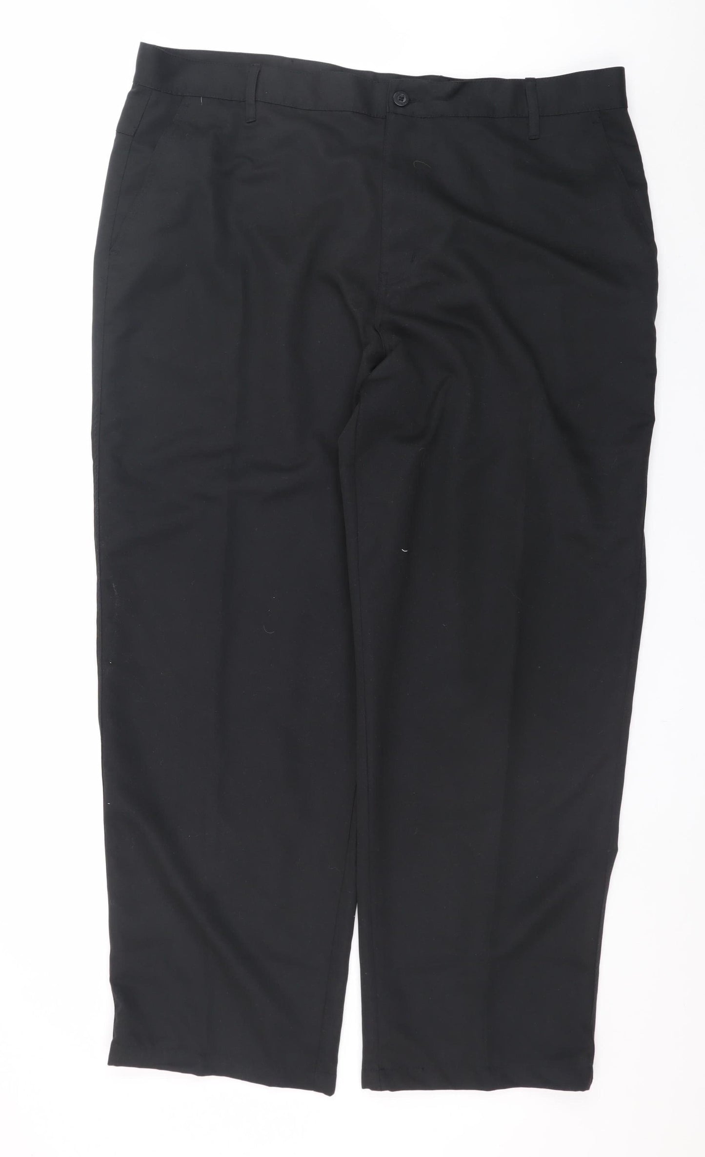 Mens UK Size 42W R Dunlop Regular Fit Chino Black Trousers