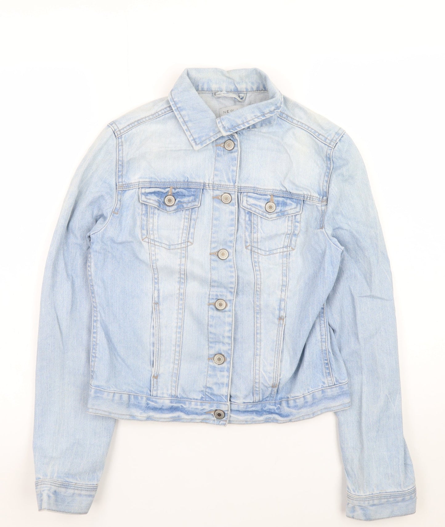 Womens UK Size 10 New Look Blue Basic Jacket