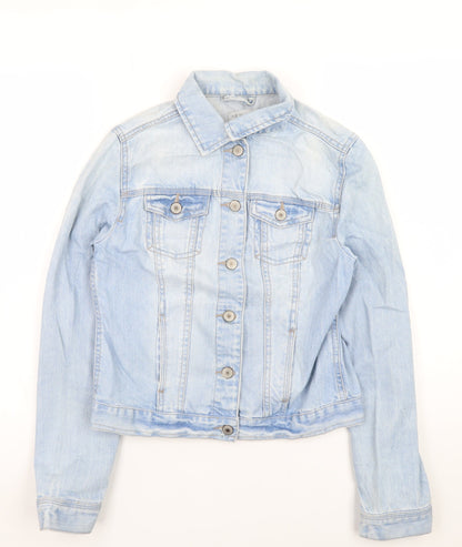 Womens UK Size 10 New Look Blue Basic Jacket