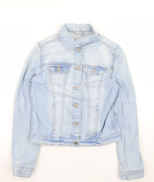Womens UK Size 10 New Look Blue Basic Jacket