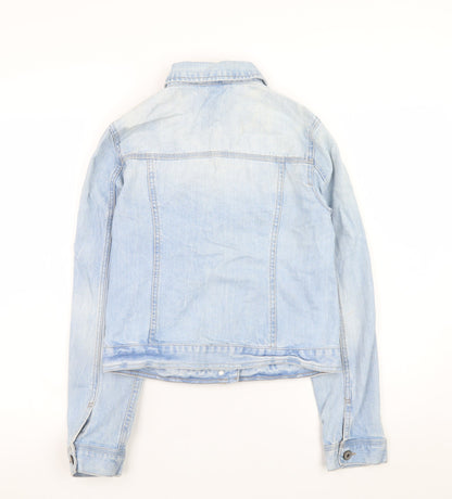 Womens UK Size 10 New Look Blue Basic Jacket