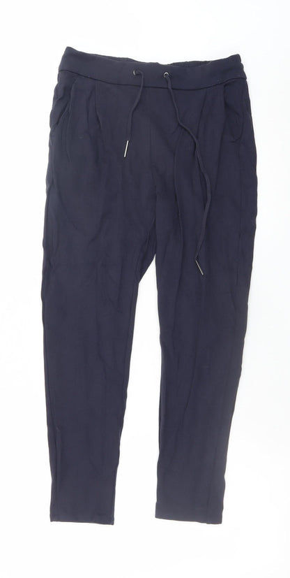 Womens UK Size S VERO MODA Relaxed Fit Jogger Black Trousers