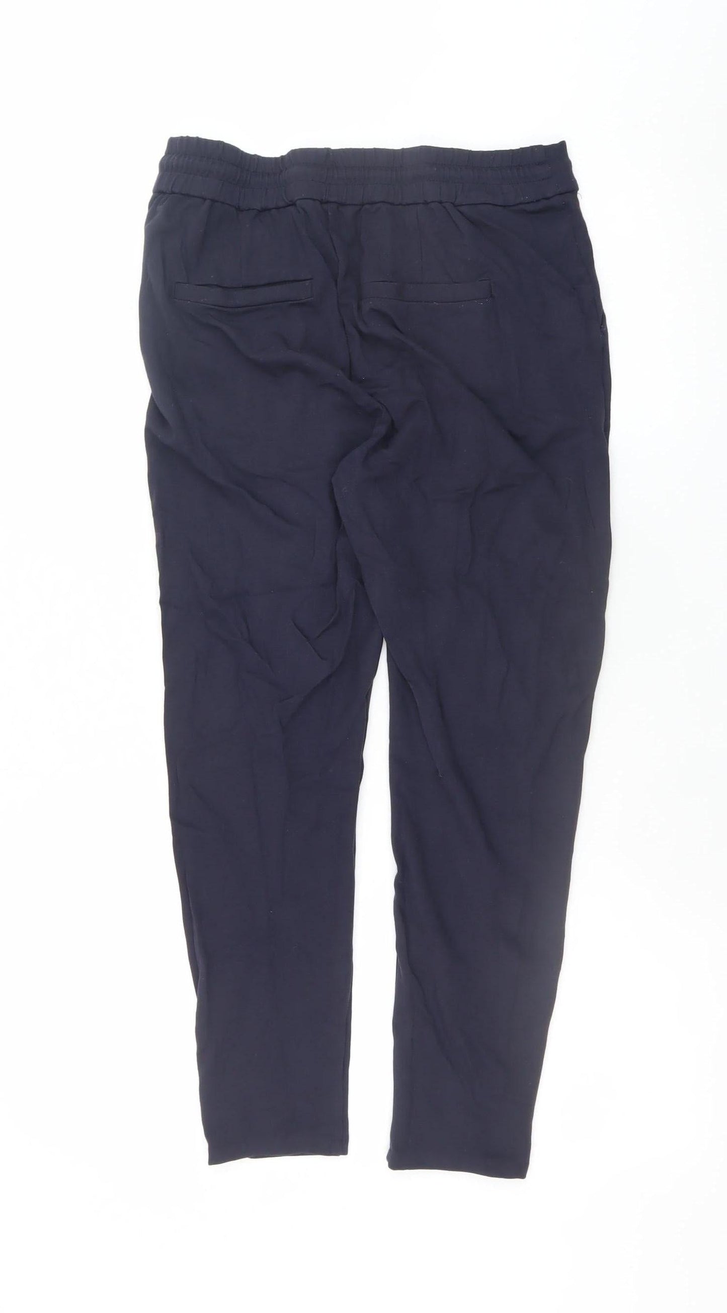 Womens UK Size S VERO MODA Relaxed Fit Jogger Black Trousers