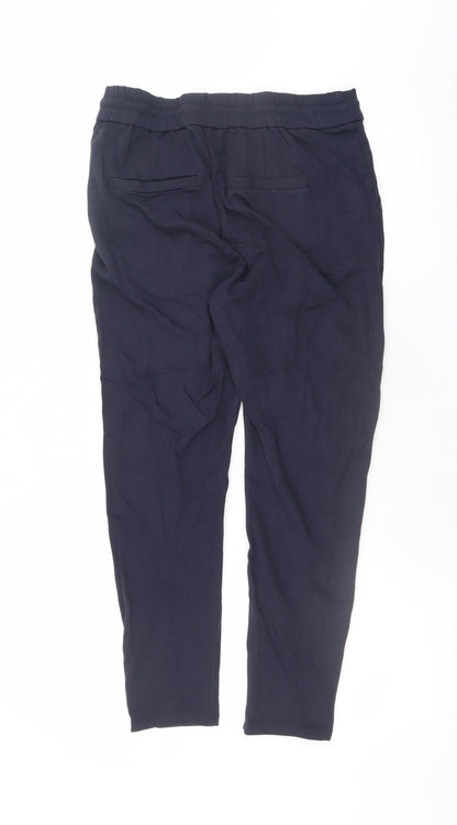 Womens UK Size S VERO MODA Relaxed Fit Jogger Black Trousers