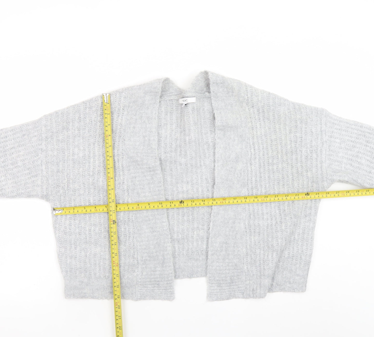 Womens UK Size M NEXT Grey Cardigan Jumper