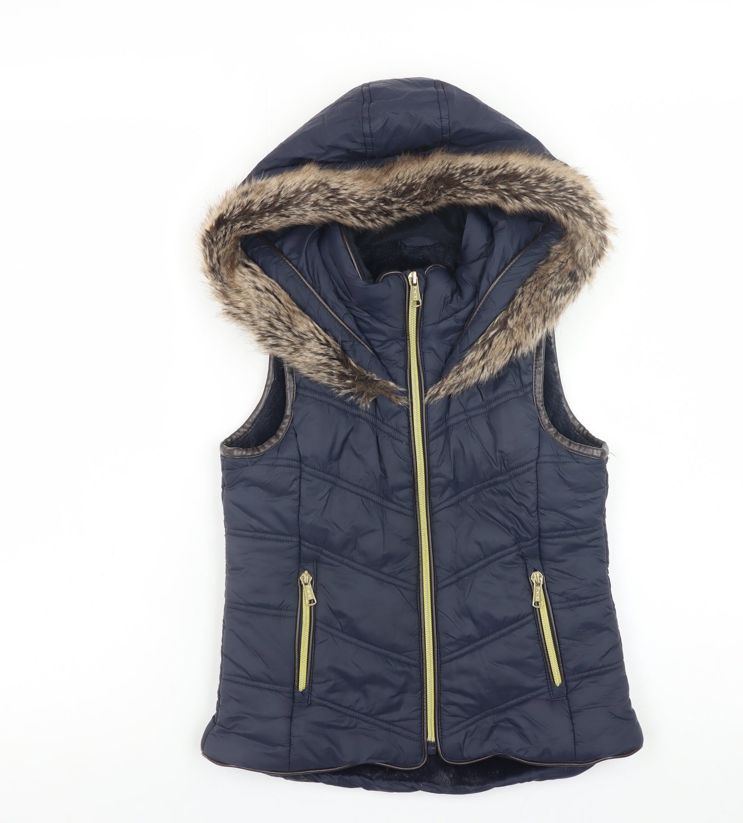 Boys UK Size 7-8 Years Firetrap Blue Puffer Jacket