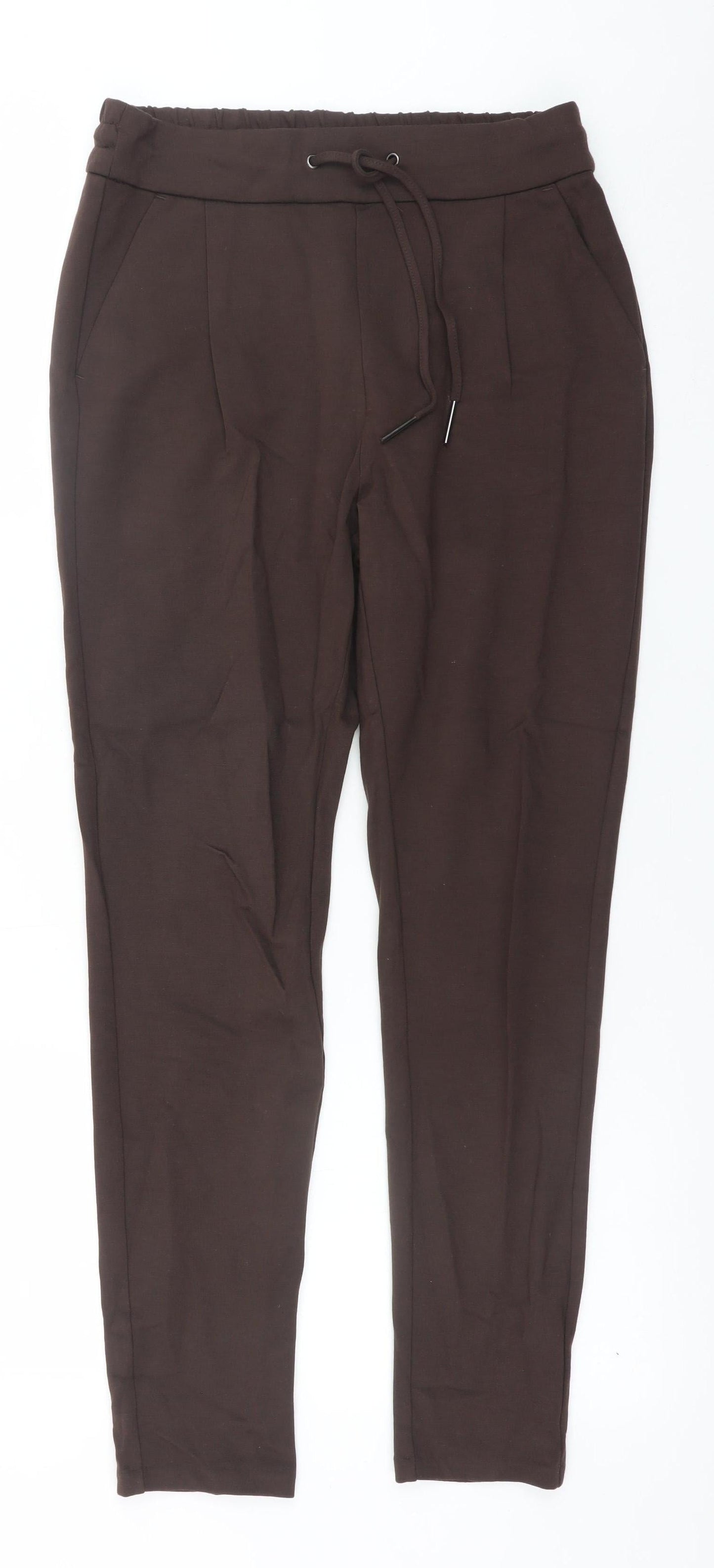 Womens UK Size XS VERO MODA Regular Fit Jogger Brown Trousers