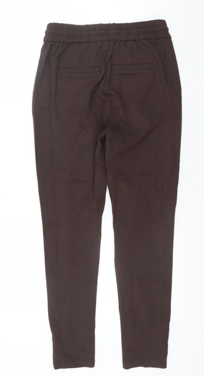 Womens UK Size XS VERO MODA Regular Fit Jogger Brown Trousers