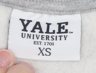 Mens UK Size XS Yale University Grey Pullover Sweatshirt