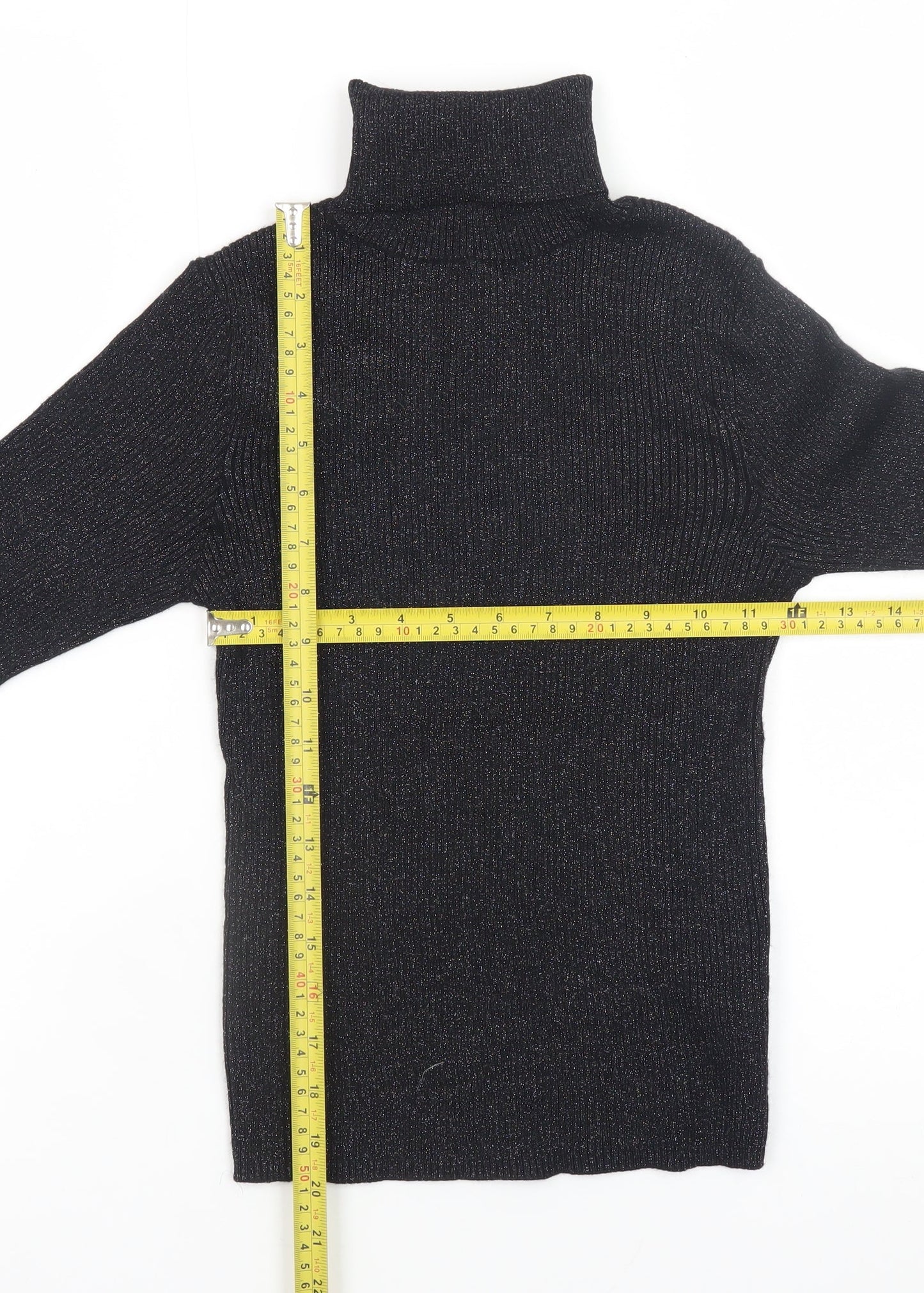 Womens UK Size XS Primark Black Pullover Jumper
