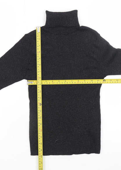 Womens UK Size XS Primark Black Pullover Jumper