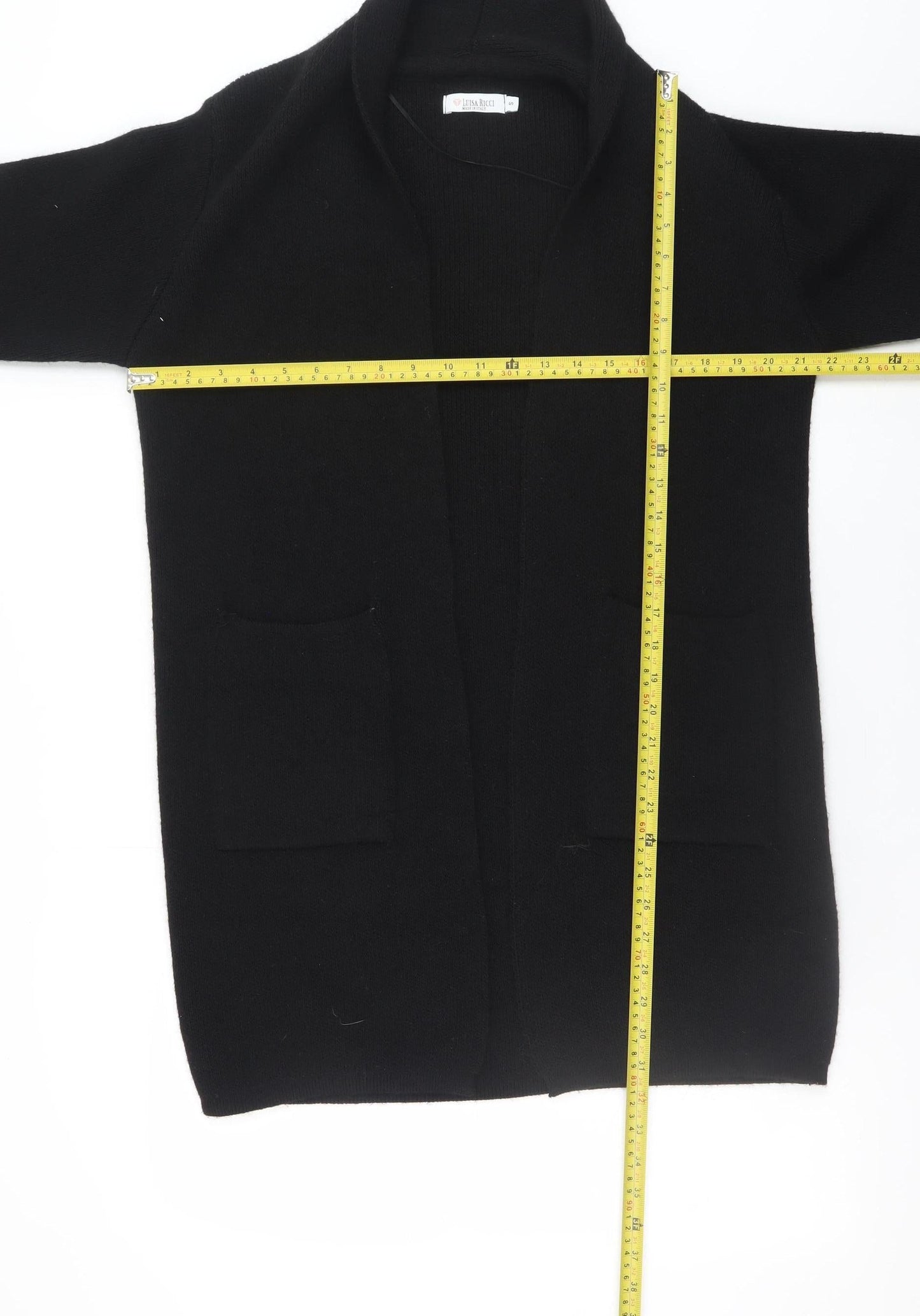 Womens UK Size S Luisa Ricci Black Cardigan Jumper
