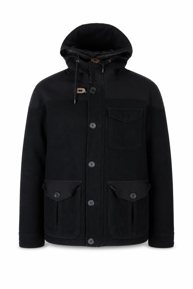 Mens UK Size L NEXT Black Parka Coat