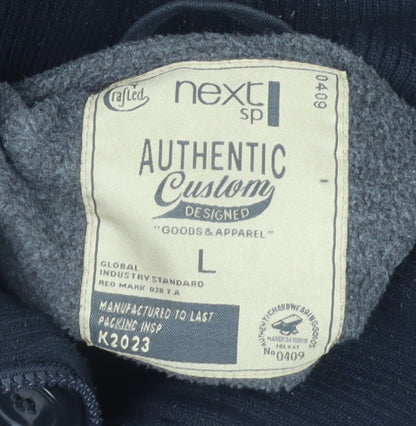 Mens UK Size L NEXT Black Parka Coat