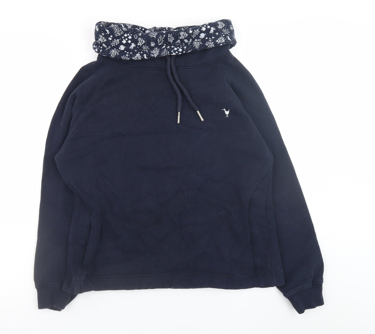 Womens UK Size 10 Quba & Co Blue Pullover Hoodie