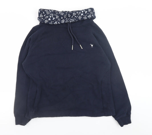 Womens UK Size 10 Quba & Co Blue Pullover Hoodie