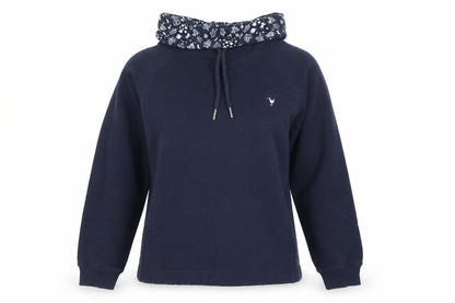 Womens UK Size 10 Quba & Co Blue Pullover Hoodie