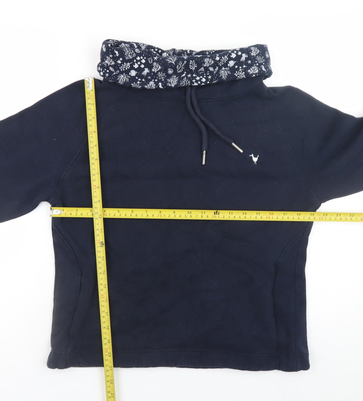 Womens UK Size 10 Quba & Co Blue Pullover Hoodie