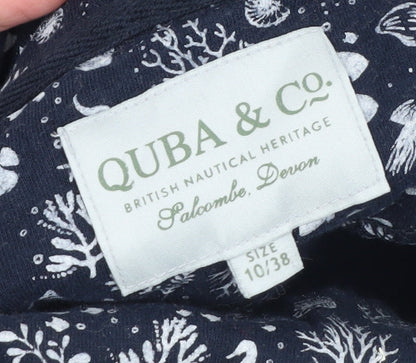 Womens UK Size 10 Quba & Co Blue Pullover Hoodie