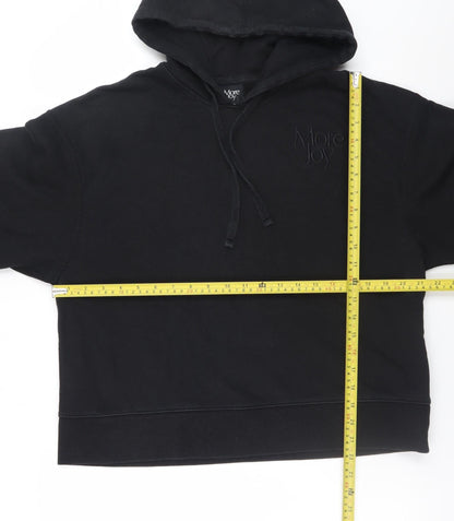Mens UK Size M More Joy Black Pullover Hoodie