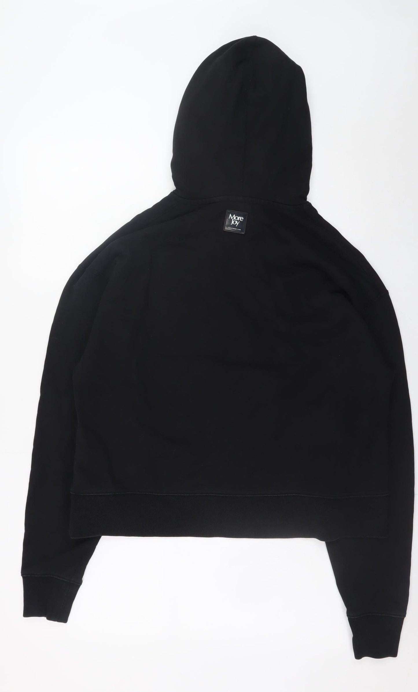 Mens UK Size M More Joy Black Pullover Hoodie