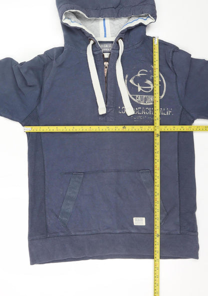 Mens UK Size M SoulCal & Co Blue Pullover Hoodie