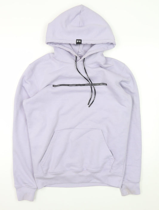 Mens UK Size S KONCEPT Purple Pullover Hoodie