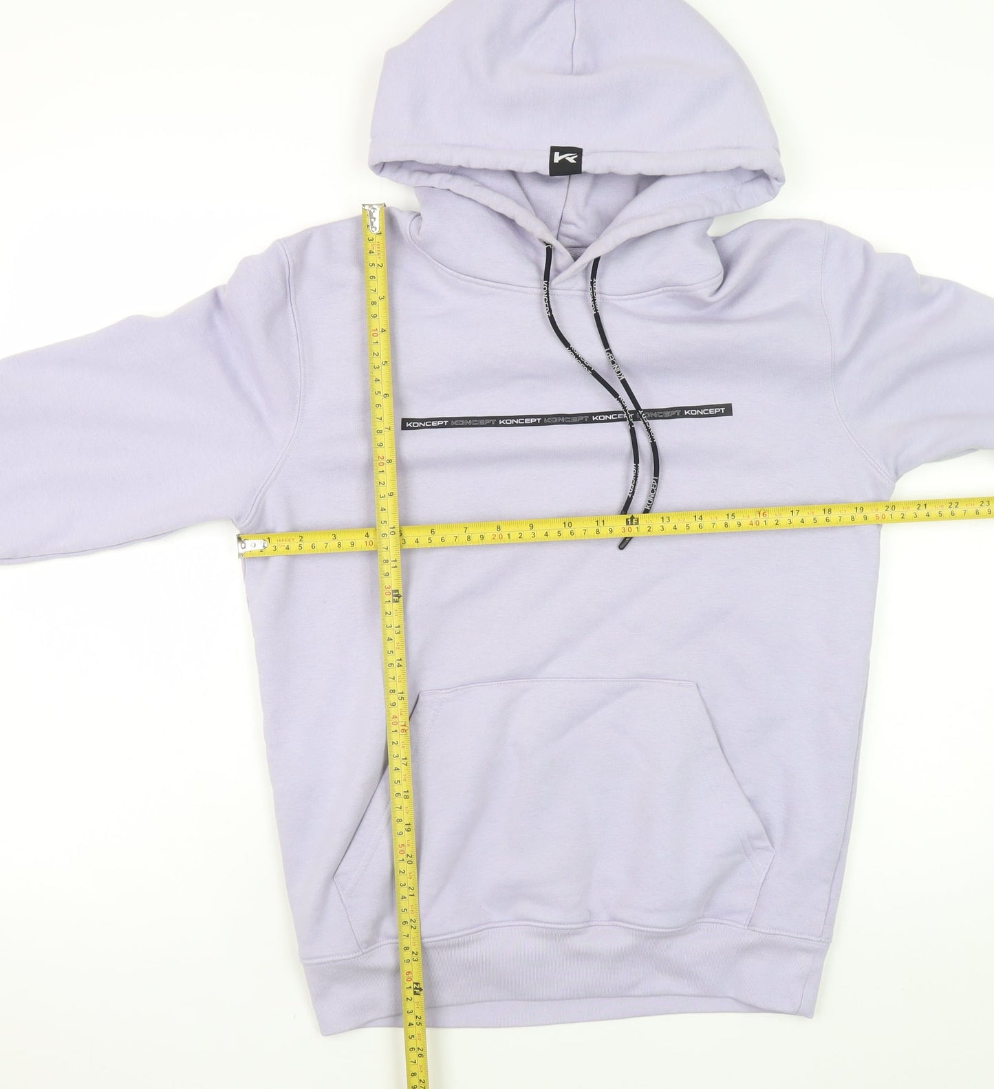 Mens UK Size S KONCEPT Purple Pullover Hoodie