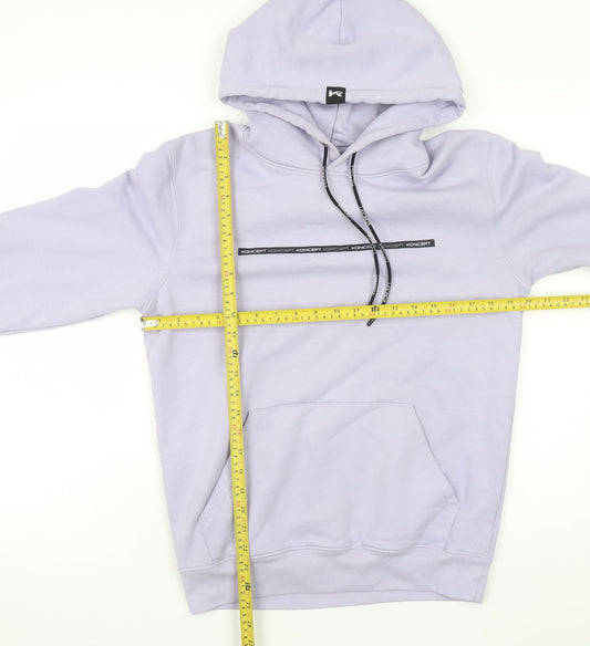 Mens UK Size S KONCEPT Purple Pullover Hoodie