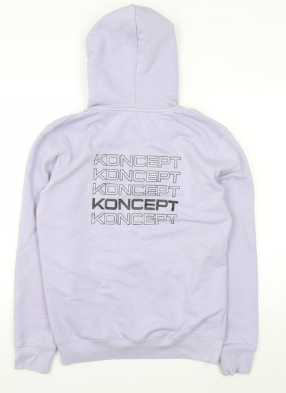 Mens UK Size S KONCEPT Purple Pullover Hoodie