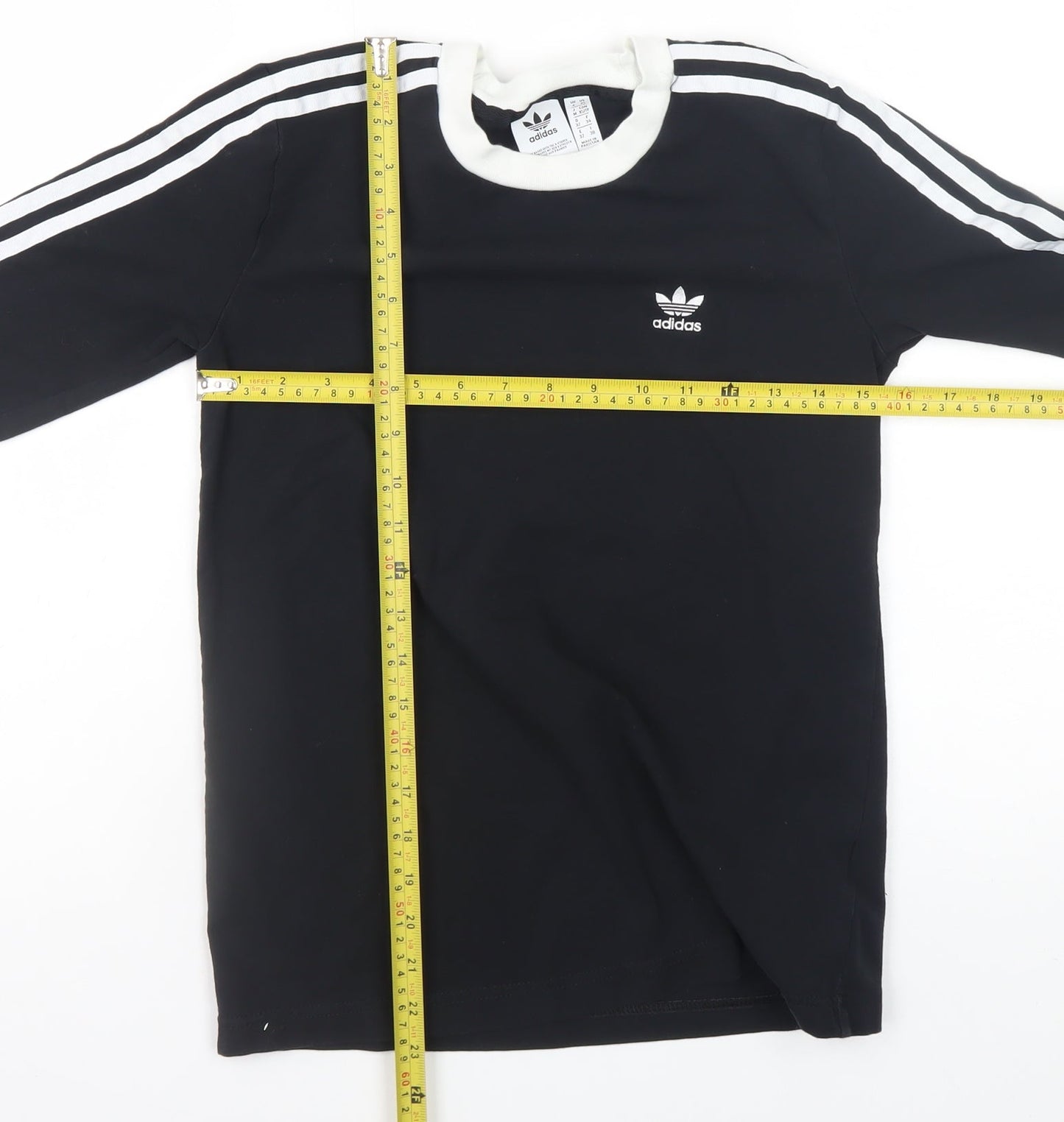 Womens UK Size XS adidas Black Basic T-Shirt
