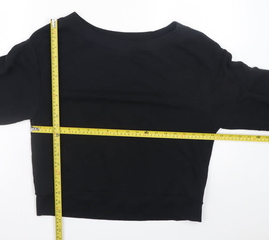 Womens UK Size XS H&M Black Pullover Sweatshirt