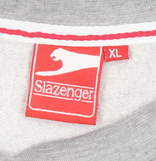 Mens UK Size XL Slazenger Grey Pullover Sweatshirt