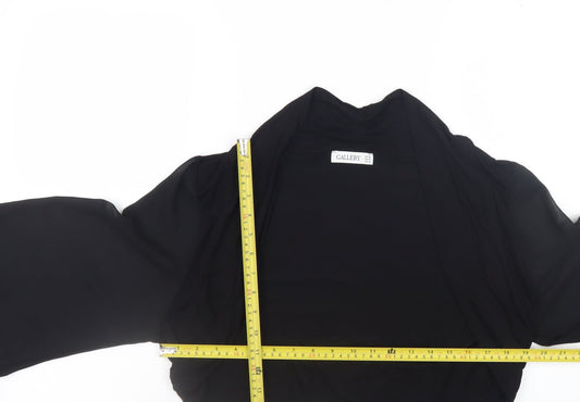 Womens UK Size 16 Gallery Black Kimono Blouse