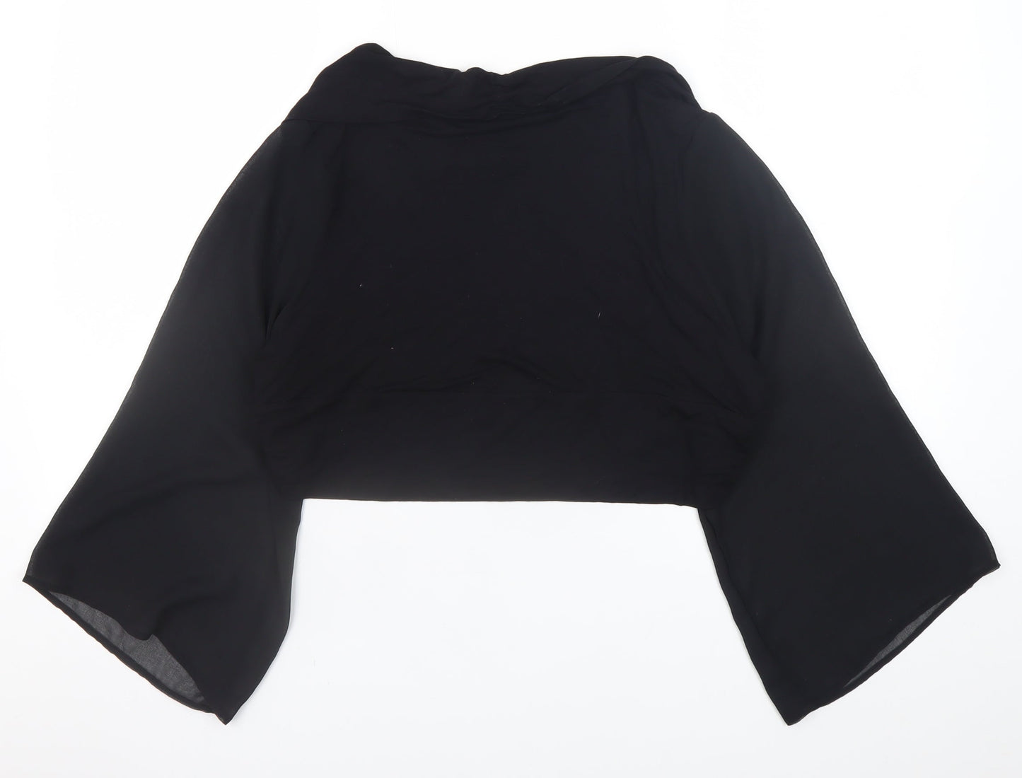 Womens UK Size 16 Gallery Black Kimono Blouse