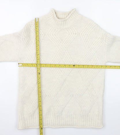 Womens UK Size S Marks and Spencer Ivory Pullover Jumper