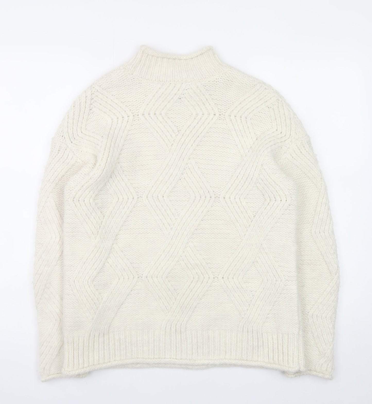 Womens UK Size S Marks and Spencer Ivory Pullover Jumper