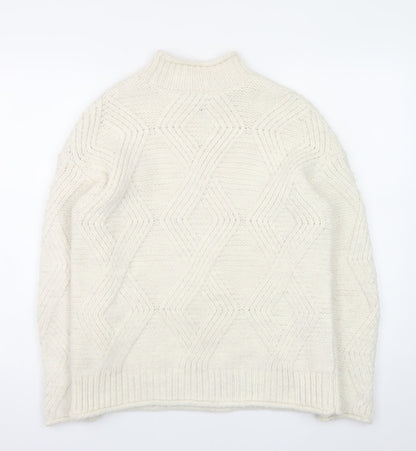 Womens UK Size S Marks and Spencer Ivory Pullover Jumper