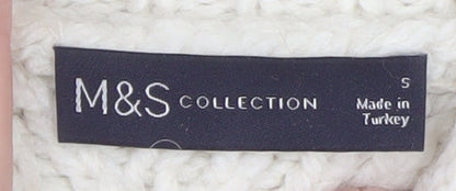 Womens UK Size S Marks and Spencer Ivory Pullover Jumper