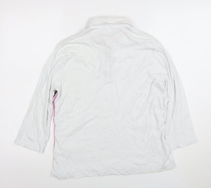 Womens UK Size 18 Pamela Femme Beverly Hills White Basic Polo