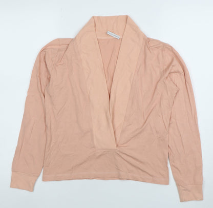 Womens UK Size M Equilibrio Pink Wrap Blouse